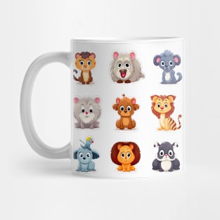 Cute animal cartoons Mug